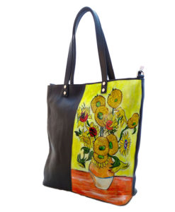 Borsa dipinta a mano – I girasoli di Van Gogh