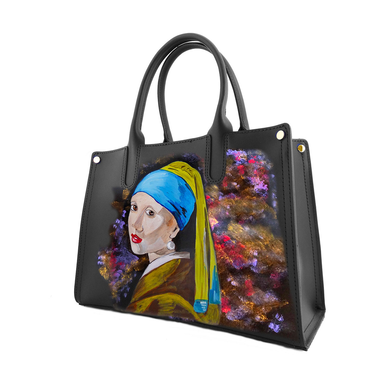 Borsa dipinta a mano – Ragazza con l'orecchino di Vermeer