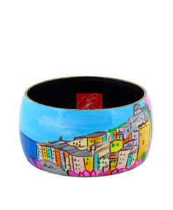 Bracciale dipinto a mano – Porto Venere in fiore