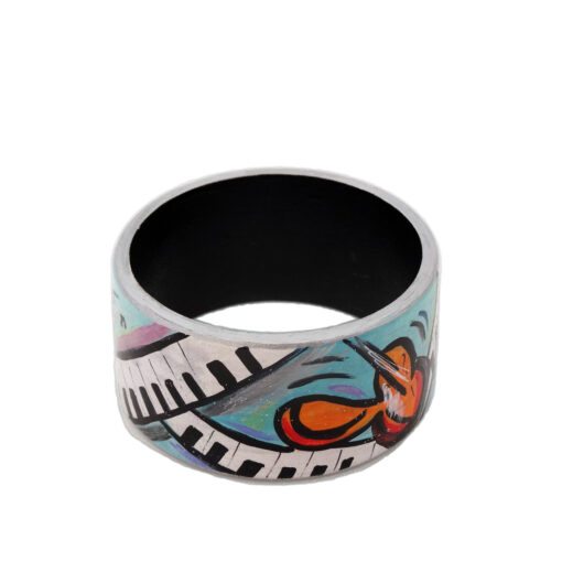 Bracciale dipinto a mano – Music is my world