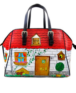 Borsa dipinta a mano - Home sweet home