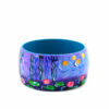 Bracciale dipinto a mano - Stagno di ninfee e salice di Monet