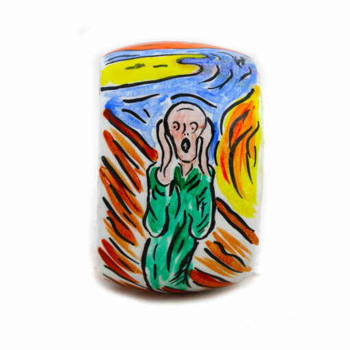 Bracciale dipinto a mano – L’urlo di Munch cartoon color