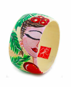 Bracciale dipinto a mano – I Love Frida Kahlo