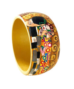 Bracciale dipinto a mano – Il bacio di Klimt