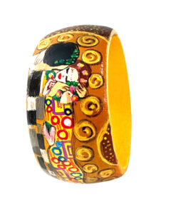 Bracciale dipinto a mano – Il bacio di Klimt