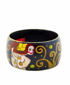 Bracciale dipinto a mano - L'albero della vita di Klimt