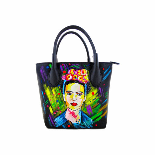 Borsa dipinta a mano – I love Frida Kahlo