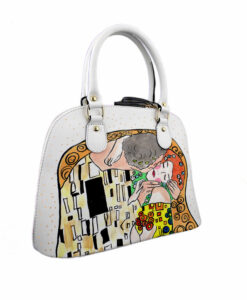 Borsa dipinta a mano – Il bacio di Klimt cartoon color