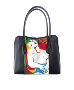 Borsa in pelle dipinta a mano - Il sogno di Pablo Picasso