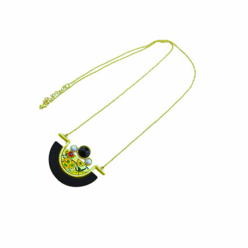 Collana dipinta a mano – I girasoli di Van Gogh