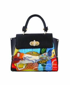 Borsa dipinta a mano – Serpenti d’acqua di Klimt