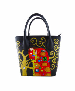 Borsa dipinta a mano – L' abbraccio di Klimt