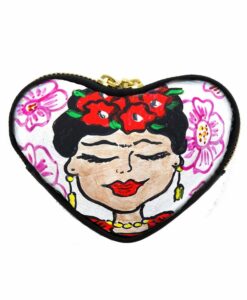Portamonete dipinto a mano - I Love Frida Kahlo