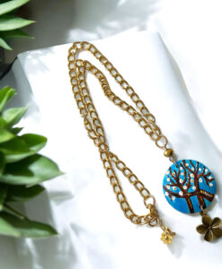 Collana dipinta a mano - ll Mandorlo di Van Gogh