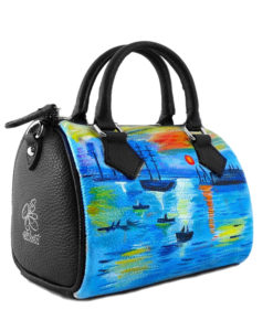 Borsa dipinta a mano – Levar del sole di Monet