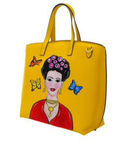 Borsa dipinta a mano: Mi amor! I love her! Frida Kahlo (Pittrice messicana)