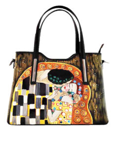 Borsa dipinta a mano – Il bacio di Klimt