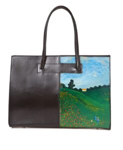 Borsa dipinta a mano - I papaveri di Claude Monet